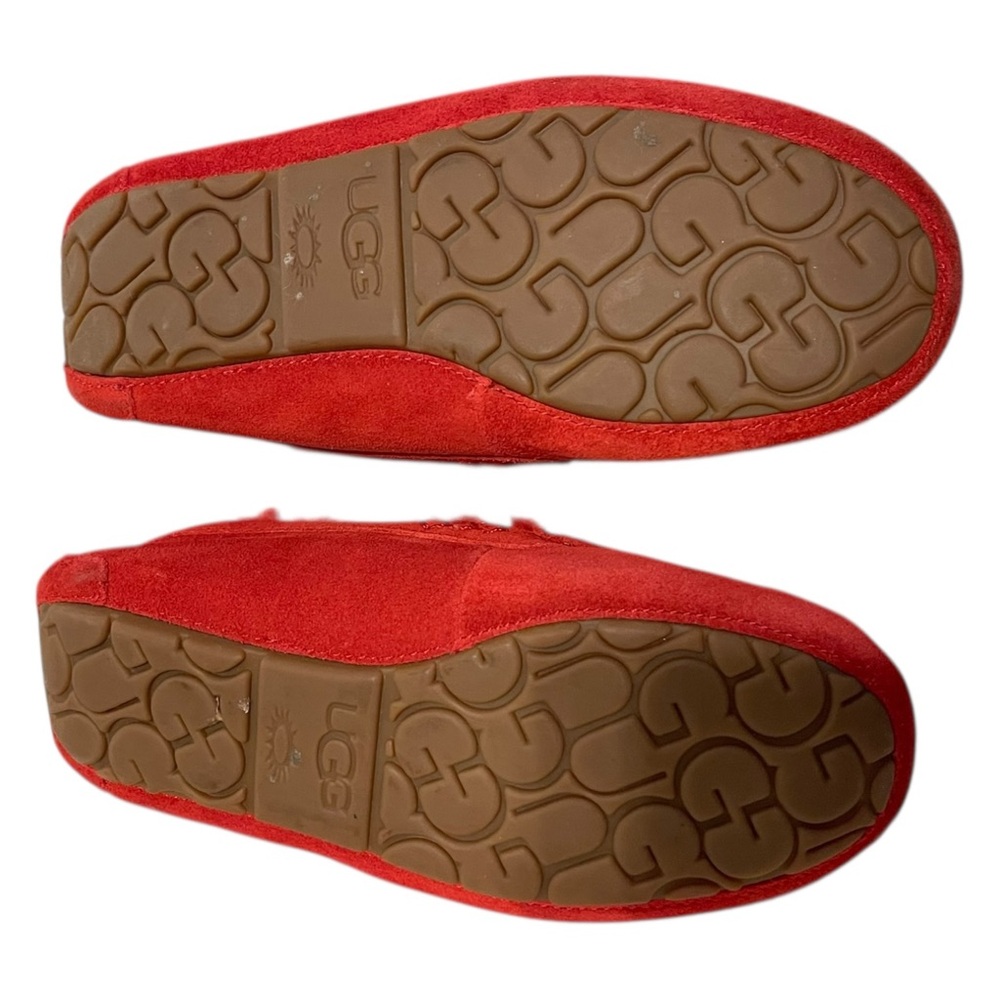 UGG Women's Red Cozy Moccasin Slippers - Picture 7 of 10